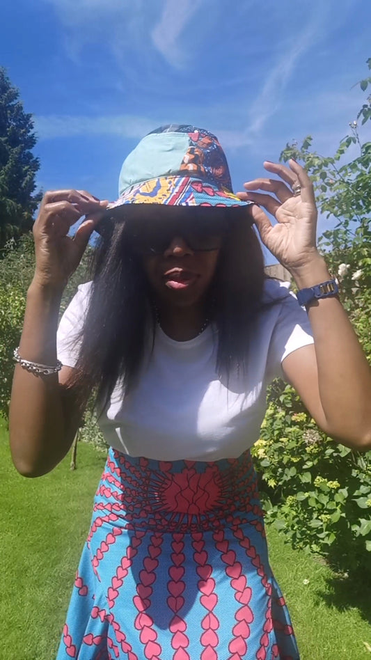 'Patchwork 'bucket hat